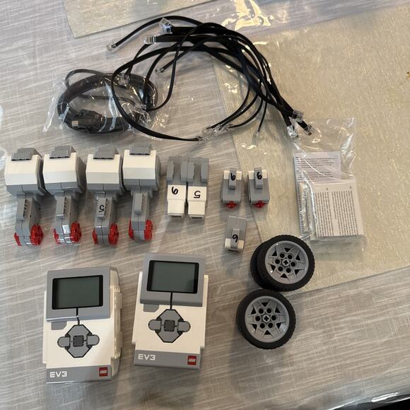 LEGO Other - Lego Mindstorms EV3 Intelligent Brick w/ Cords, Wheels, & Misc Parts, Manual